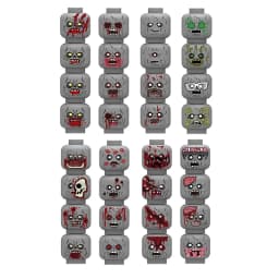 Hot 56pcs/lot Mini Figure Creative Head Faces Laugh Cry Cute Facial Expression Bricks Building Blocks Model Kids Toys Gifts