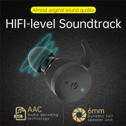 20 Hours Play Time Swimming Waterproof Bluetooth Earphone Dual Wear Style Sport Wireless Headset TWS IPX7 Earbuds Stereo