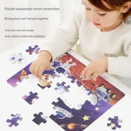 24PCS Kids Puzzle Cute Animal Undersea Cartoon Low Difficulty Drawing Small Challenge Educational Toys Gifts Kindergarten Toys