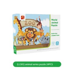 24PCS Kids Puzzle Cute Animal Undersea Cartoon Low Difficulty Drawing Small Challenge Educational Toys Gifts Kindergarten Toys