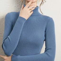 2026 Simple Women Turtleneck Sweater Winter Fashion Pullover Elastic Knit Ladies Jumper Casual Solid Black Female Basic Tops