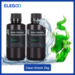 ELEGOO Water Washable 3D Printer Resin LCD UV-Curing Resin 405nm Standard Photopolymer Resin for LCD 3D Printing 1000g