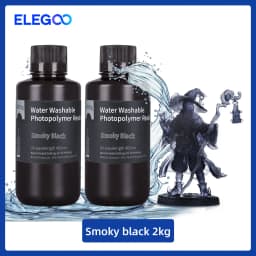 ELEGOO Water Washable 3D Printer Resin LCD UV-Curing Resin 405nm Standard Photopolymer Resin for LCD 3D Printing 1000g