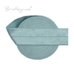 BRISTLEGRASS 2 5 10 50 100 Yard 1" 25mm Solid Shiny Fold Over Elastics Spandex Satin Bands Tape Headband Tutu Dress Sewing Trim