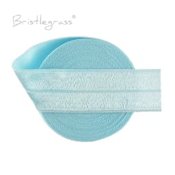 BRISTLEGRASS 2 5 10 50 100 Yard 1" 25mm Solid Shiny Fold Over Elastics Spandex Satin Bands Tape Headband Tutu Dress Sewing Trim