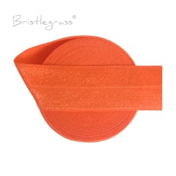 BRISTLEGRASS 2 5 10 50 100 Yard 1" 25mm Solid Shiny Fold Over Elastics Spandex Satin Bands Tape Headband Tutu Dress Sewing Trim