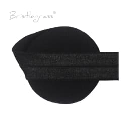 BRISTLEGRASS 2 5 10 50 100 Yard 1" 25mm Solid Shiny Fold Over Elastics Spandex Satin Bands Tape Headband Tutu Dress Sewing Trim