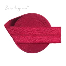 BRISTLEGRASS 2 5 10 50 100 Yard 1" 25mm Solid Shiny Fold Over Elastics Spandex Satin Bands Tape Headband Tutu Dress Sewing Trim