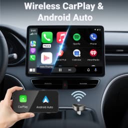New Super Mini Carplay AI Box Wired to Wireless CarPlay&Android Auto 2in1 Box 5GHz WiFi5 for 99% Original Wired CarPlay/Auto Car