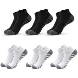 6/24 Pairs Cushioned Breathable Ankle Athletic Running Socks Low Cut Sports Tab for Men And Women