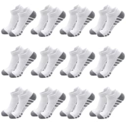 6/24 Pairs Cushioned Breathable Ankle Athletic Running Socks Low Cut Sports Tab for Men And Women