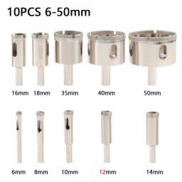 1Pc 3-100mm Glass Hole Saw Diamond Coated Drill Bits Drilling Crown for Tile Marble Ceramic Power Tools