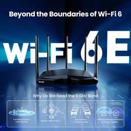 Tenda WiFi6 Router AX1500-AX5700 Tri-Band Gigabit Wi-Fi 6E Mesh Router Wireless Roteador Gigabit PK Xiaomi Router OFDMA & MU-MIM