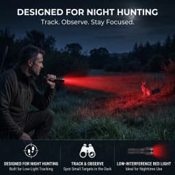 UltraFire C8 Red Light Flashlight Powerful Professional Tactical Hunting FlashLights Coyote Night Vision Lamp for Astronomy