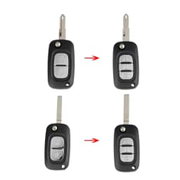 YIQIXIN Folding 2/3 Buttons Filp Remote Key Shell Case For Renault Clio Scenic Megane III Vivaro Movano Traffic Master Kangoo
