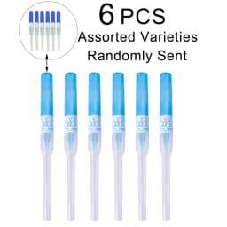 6pcs Sterilized Catheter Piercing Needles Supply Professional Piercing Stores Home Nose Lip Ear Eyebrow Body Piercing Needle