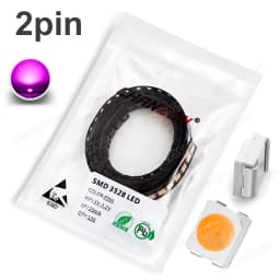 100Pcs 3528 SMD LED Diode Chip Warm White Red Green Blue Yellow Orange UV Purple Pink RGB PLCC2 PLCC-4 Lamp Light Beads Emitting