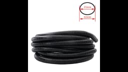 Vacuum Cleaner Thread Hose Inner 35mm/Outer 42mm Bellows Straws Durable Flexible Soft Pipe Replacement Vacuum Cleaner Tube Black