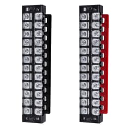 1pcs 25A 600V Dual Row Strip Electrical Screw Terminal Block Fence Screw Ribbon Wire Connector 3/4/5/6/8/10/12 Position