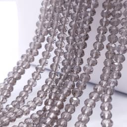 2 3 4 6 8mm Czech Clear Glass Beads 45 Colors Flat Faceted Crystal Loose Spacer Beads for Jewelry Making Bracelet Accessories