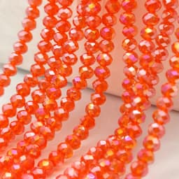 2 3 4 6 8mm Czech Clear Glass Beads 45 Colors Flat Faceted Crystal Loose Spacer Beads for Jewelry Making Bracelet Accessories