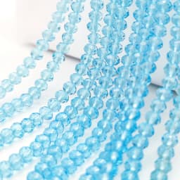2 3 4 6 8mm Czech Clear Glass Beads 45 Colors Flat Faceted Crystal Loose Spacer Beads for Jewelry Making Bracelet Accessories