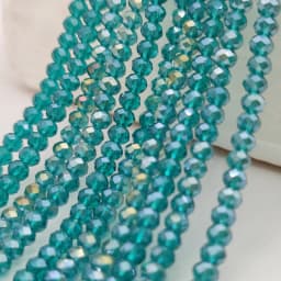 2 3 4 6 8mm Czech Clear Glass Beads 45 Colors Flat Faceted Crystal Loose Spacer Beads for Jewelry Making Bracelet Accessories