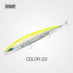 Kingdom Long Casting Fishing Lure 14.5g 19g 29g Floating Slow Sinking Minnow Wobbler Artificial Hard Bait Jerkbaits Seabass Pike