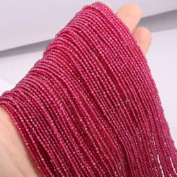 1PC Natural Spinel Beads 2-3mm Faceted Loose Beads Natural Stone Spacer Beads for DIY Bracelet Necklace Jewelry Making Accessory