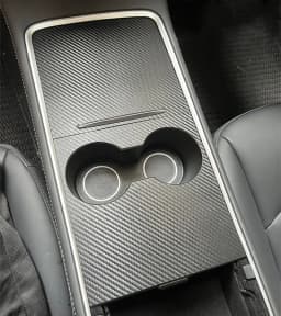For Tesla Model 3 Y 2021-2023 Center Console Panel Sticker Wood Grain Film Carbon Central Control Cover Car Interior Accessories