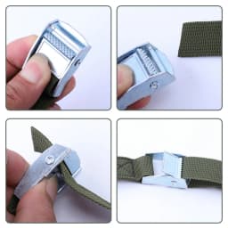 2M Buckle Tie-Down Belt Cargo Straps With Metal Buckle Tow Rope Strong Ratchet Belt For Luggage Bag Motorcycle Car Accessories