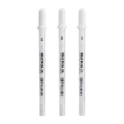 1Pc Sakura Gelly Roll Gel Pen White Color 0.5/0.8 /1.0mm High Light Marke Pen Black Cardboard Art Painting Pen White Line Pens