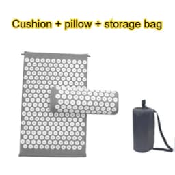 Acupressure Mat Massage Mat Pillow Set Applicator for Neck Foot Yoga Mat with Needle Back Cushion