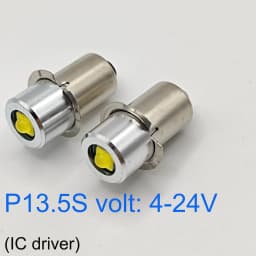P13.5S P13 5S LED Bulb 3W PR2 3V 6V 4.5V 18V LED Flashlight Replacement Bike Work Torch Maglite Led Conversion Kit