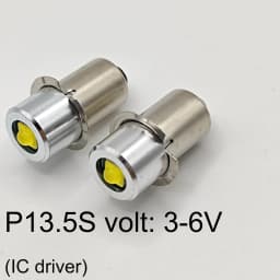 P13.5S P13 5S LED Bulb 3W PR2 3V 6V 4.5V 18V LED Flashlight Replacement Bike Work Torch Maglite Led Conversion Kit