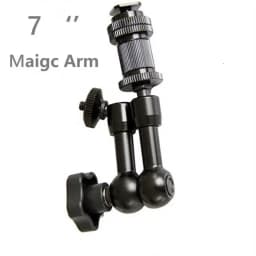 Super Clamp 7/11 Inches Adjustable Magic Articulated Arm for Mounting Monitor LED Light LCD Video Camera Flash Camera DSLR
