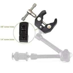 Super Clamp 7/11 Inches Adjustable Magic Articulated Arm for Mounting Monitor LED Light LCD Video Camera Flash Camera DSLR