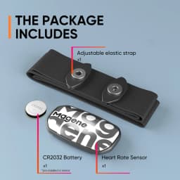 Magene H603 Heart Rate Monitor Split Chest Strap HRM Fitness Tracker Mover Bluetooth ANT Sensor Health App Compatible Zwift