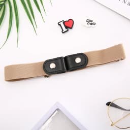 Womans Belt Buckle-Free Waist Jeans Pants No Buckle Stretch Elastic Waist Belts for Men Women Invisible Belt DropShipping