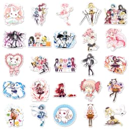 10/30/50PCS Puella Magi Madoka Magica Anime Stickers Cartoon Decals DIY Motorcycle Luggage Guitar Skateboard Funny Sticker Toy