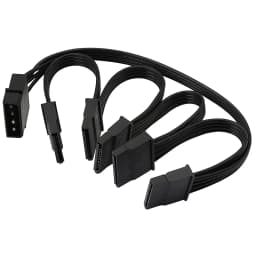 Molex 4pin IDE 1 to 5 SATA 15Pin Hard Drive Power Supply Splitter Cable Cord for DIY PC Sever 4-pin to 15-pin Power 60CM