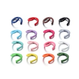 100Pcs/Lot 1.2x8mm Colorful Metal Open Jump Rings Split Jump Ring Connector for DIY Jewelry Making Findings Accessories Supplies