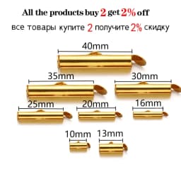10Set 10-40mm Metal Bracelet End Connectors Slide Clasp Extending Lobster Clasps Slide Hook Tail Chain For DIY Jewelry Making
