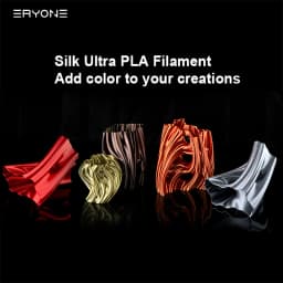 Eryone 5KG Ultra Silk PLA Premium Filament 3D Print, 1.75mm Multicolor Available 1kg Ultra Silk PLA, 1KG/Spool