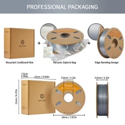 Eryone 5KG Ultra Silk PLA Premium Filament 3D Print, 1.75mm Multicolor Available 1kg Ultra Silk PLA, 1KG/Spool