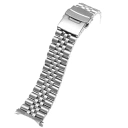 Stainless Steel Strap for Seiko Watch Band 18mm 19mm 20mm 22mm 24mm for Oyster for Jubilee Curved Metal Bracelet Men Women Band