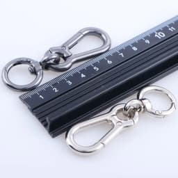 2pcs Metal Spring Snap Hooks Clip, Car Keys Keychain, Trigger Spring Swivel Buckles for Bags Keys