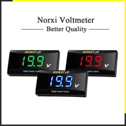 Motorcycle Meter Voltmeter Water Temperature Mini Super Blog Digital 6V 12V Electromobile Thermometer Gauge Car Volt Meter