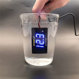Motorcycle Meter Voltmeter Water Temperature Mini Super Blog Digital 6V 12V Electromobile Thermometer Gauge Car Volt Meter