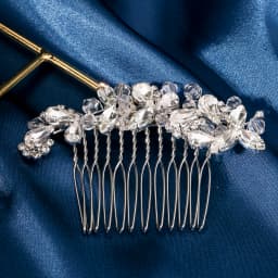 Bridal Wedding Hair Accessories Crystal Flower Hair Combs Clips for Women Bride Headpiece Bridesmaid Party Jewelry Gift